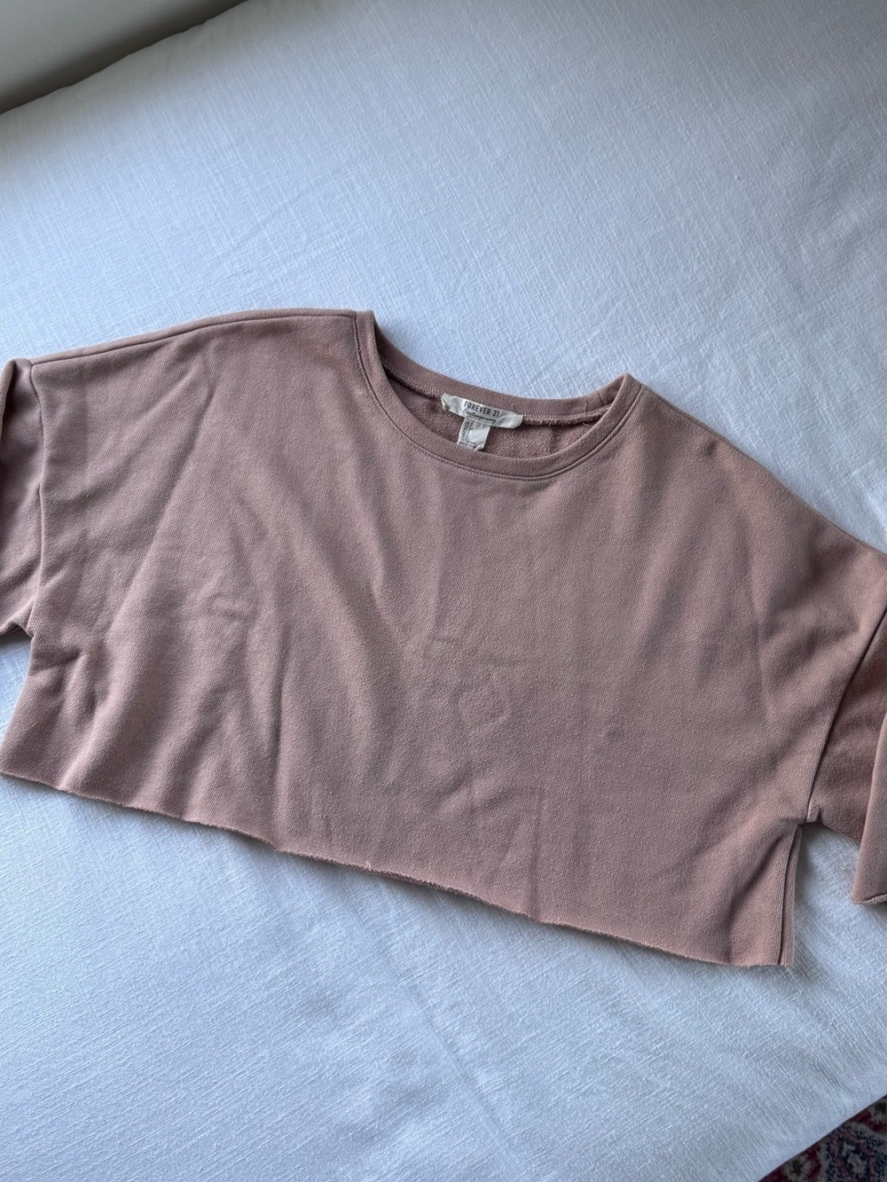 Forever 21 Cropped Crewneck Top